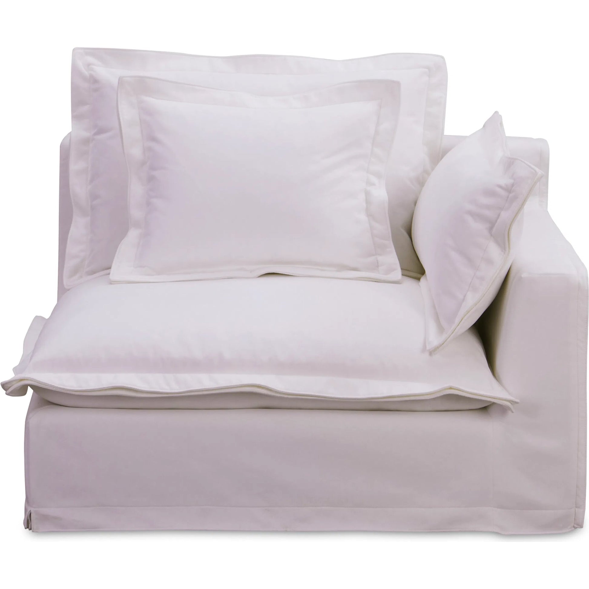 Olivia Arm Facing Chair Performance Fabric by Moe's Home Collection in sand. Made from upholstery: 98.5% polyester, 1.5% nylon performance fabric, solid wood, plywood frame, springs, webbing support, feather, foam in a tr