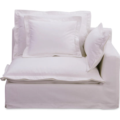 Olivia Arm Facing Chair Performance Fabric by Moe's Home Collection in sand. Made from upholstery: 98.5% polyester, 1.5% nylon performance fabric, solid wood, plywood frame, springs, webbing support, feather, foam in a tr