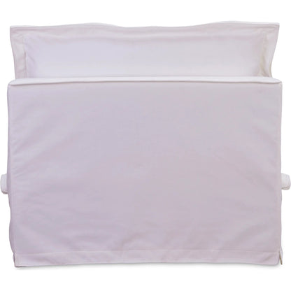 Olivia Slipper Chair Performance Fabric by Moe's Home Collection. Made from upholstery: 98.5% polyester, 1.5% nylon performance fabric, solid wood, plywood frame, springs, webbing support, feather, foam in a transitional style.