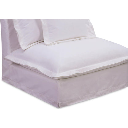 Olivia Slipper Chair Performance Fabric by Moe's Home Collection. Made from upholstery: 98.5% polyester, 1.5% nylon performance fabric, solid wood, plywood frame, springs, webbing support, feather, foam in a transitional style.