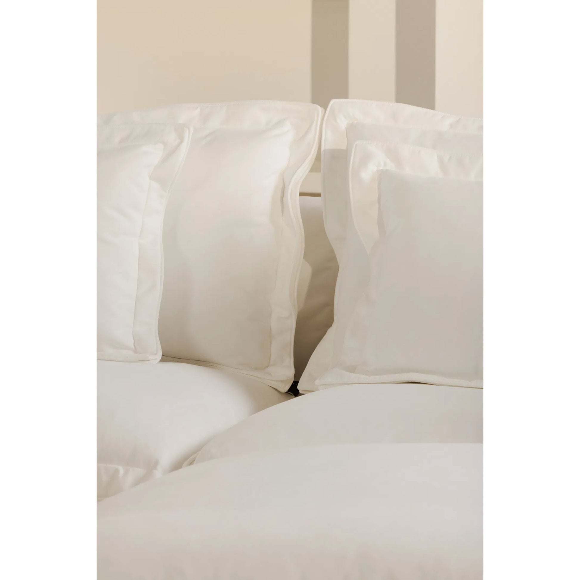 Olivia Ottoman Performance Fabric by Moe's Home Collection in white. Made from upholstery: 98.5% polyester, 1.5% nylon performance fabric, solid wood, plywood frame, springs, webbing support, feather, foam in a transitional style.