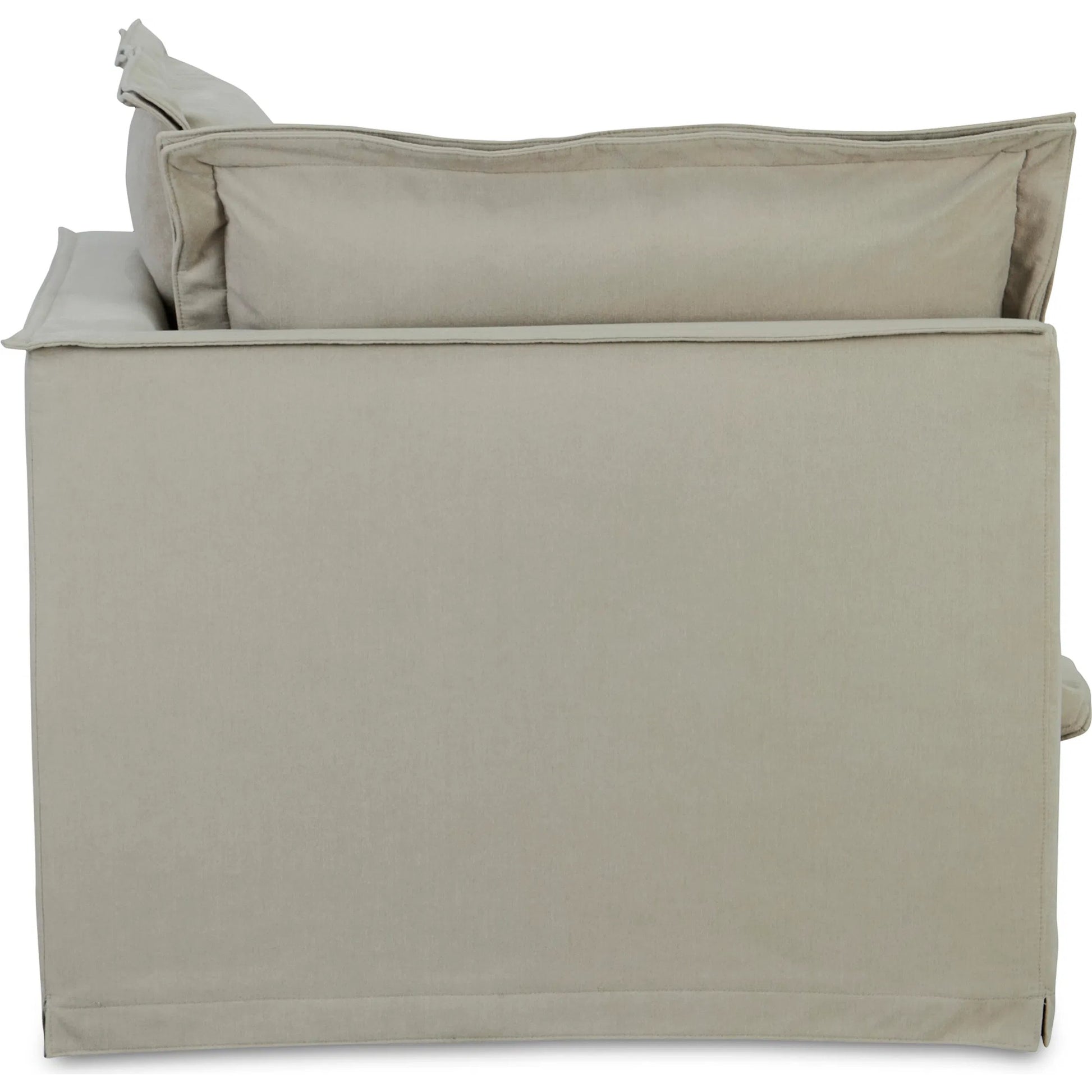 Olivia Corner Chair Performance Fabric by Moe's Home Collection. Made from upholstery: 98.5% polyester, 1.5% nylon performance fabric, solid wood, plywood frame, springs, webbing support, feather, foam in a transitional style.