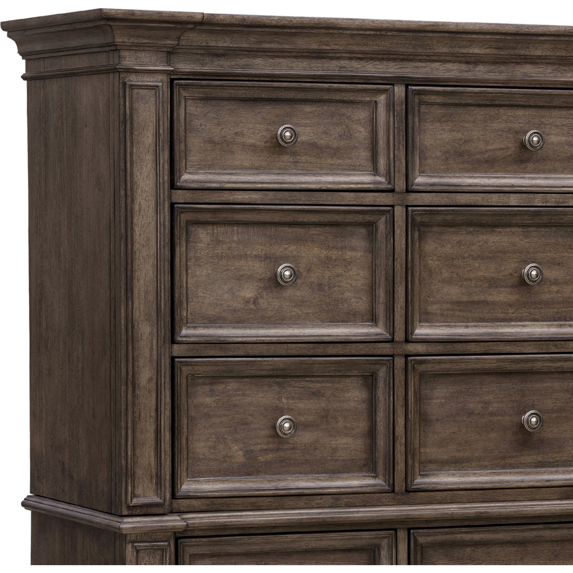 Woodbury 15-Drawer Master Chest by Pulaski Furniture in cowboy boots brown. Made from rubberwood in a traditional style.