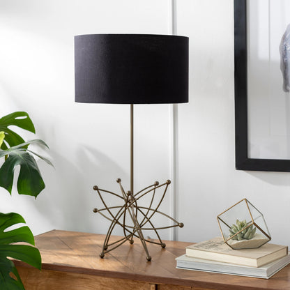 Bud - 24767 by Surya in metallic brass, black, translucent and powder coated. Made from cotton, metal in a modern style.
