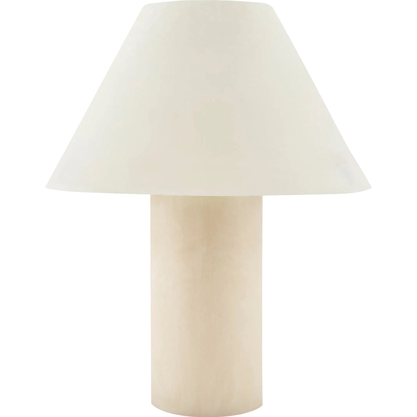 001 SI-2349623 | Primary Silo | Ubate Accent Table Lamp by Livabliss in body: white; shade: ivory; cord: translucent and marbled. Made from resin, linen, plastic in a transitional style.