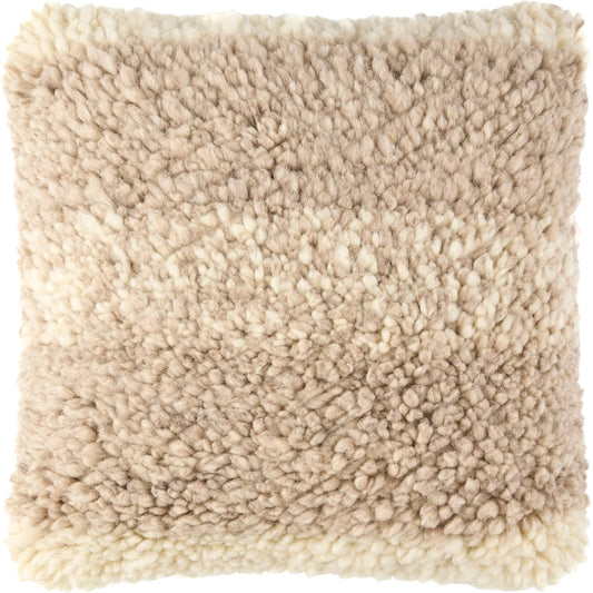 Lucas Accent Pillow - 534367 by Surya in ivory, beige. Made from wool, cotton in a unique style.