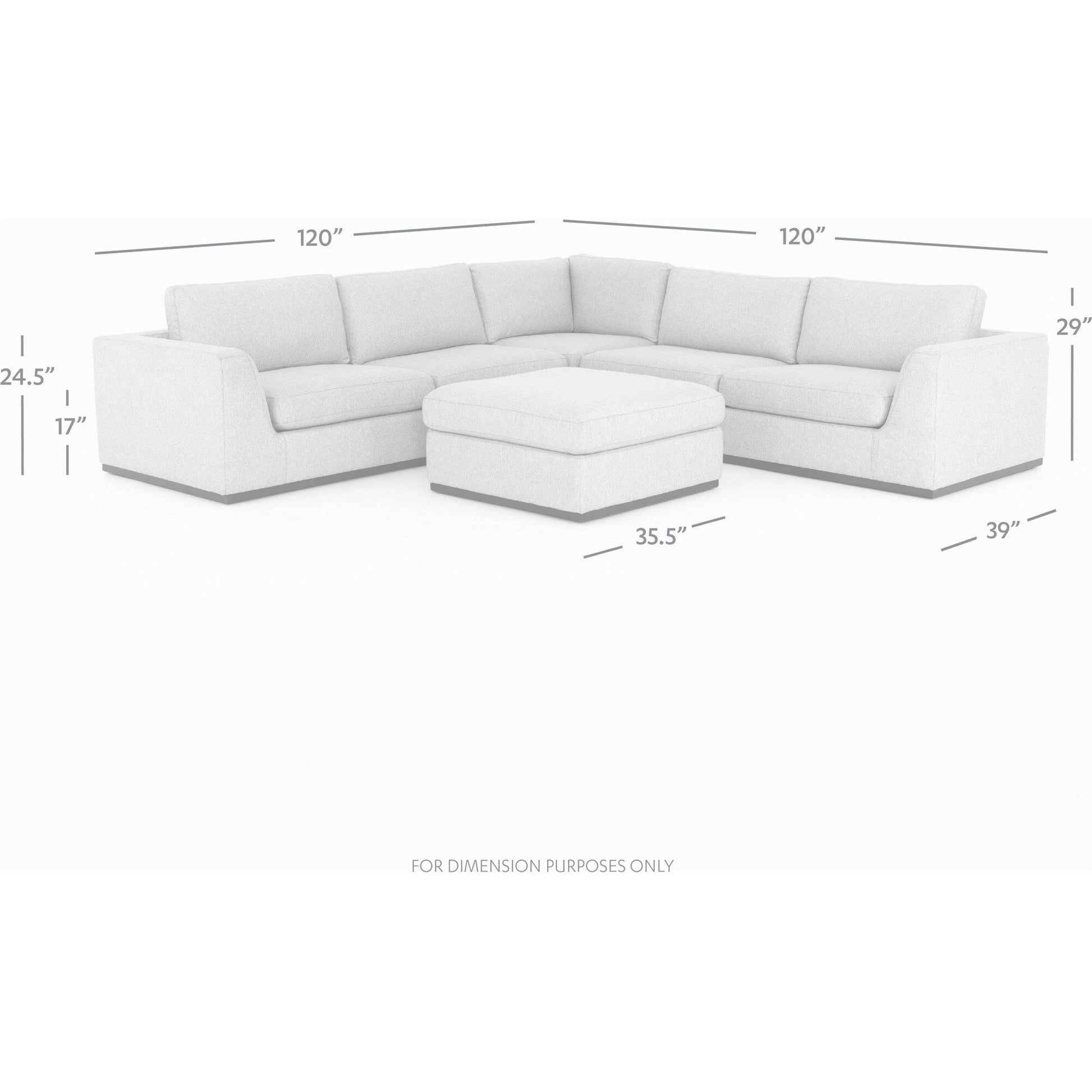 Colt 3-Piece Sectional by Four Hands. Made from unique in a modern style.