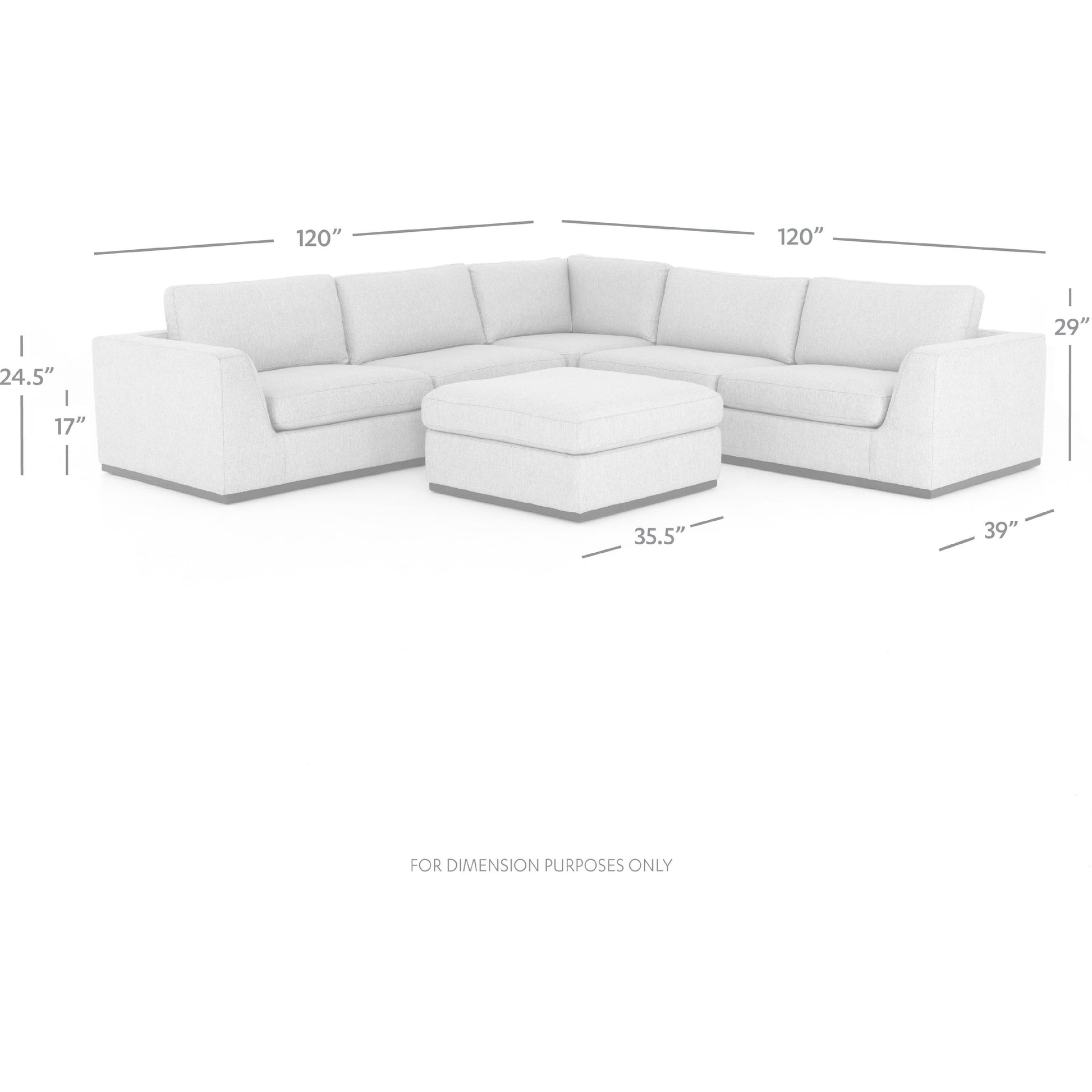 Colt 3-Piece Sectional by Four Hands. Made from unique in a modern style.