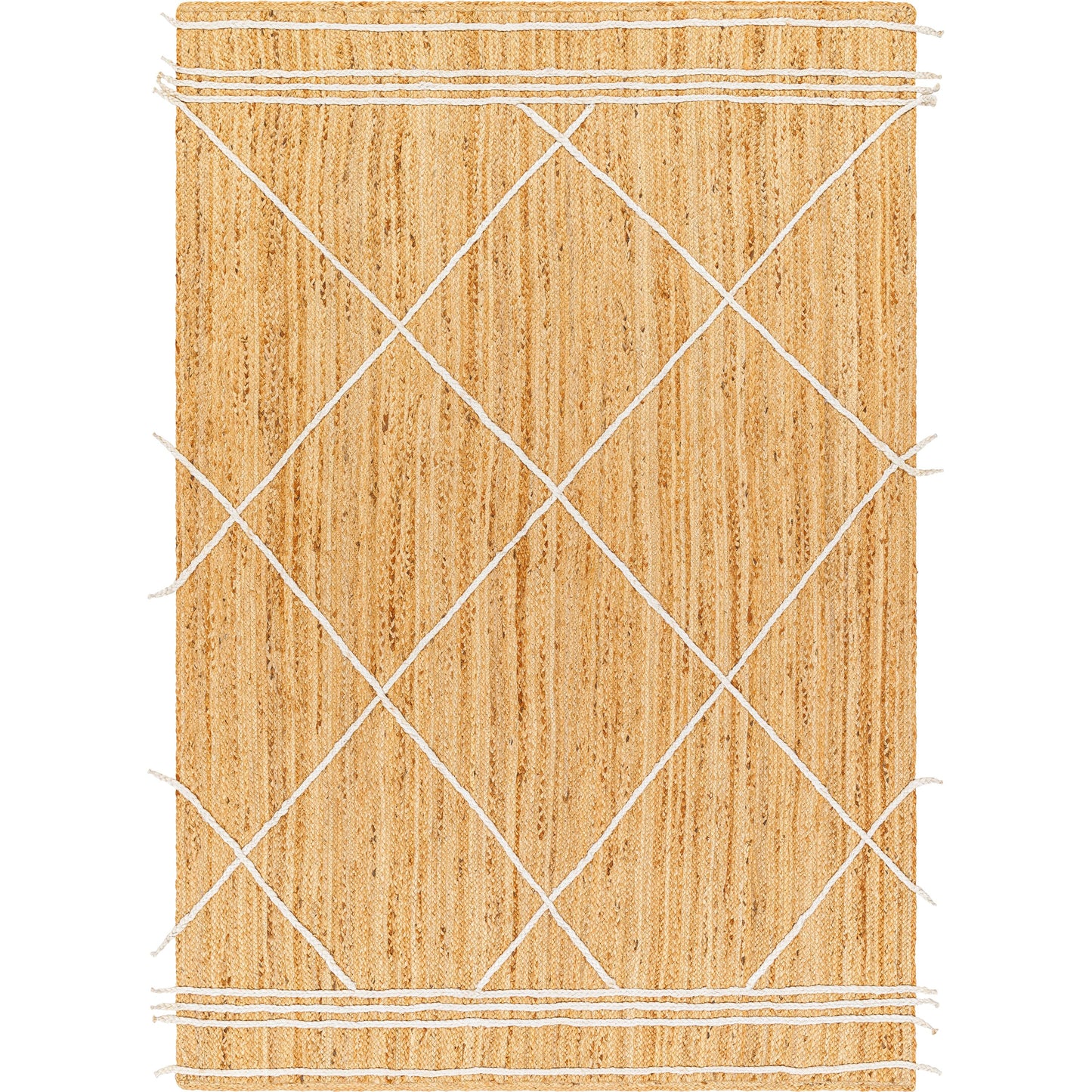 001 SI-1917862,SI-1917863,SI-1917864,SI-1917865 | Primary Silo | Luci UCI-2303 Indoor/Outdoor Rug by Livabliss in tan. Made from main: 100% jute in a unique style.