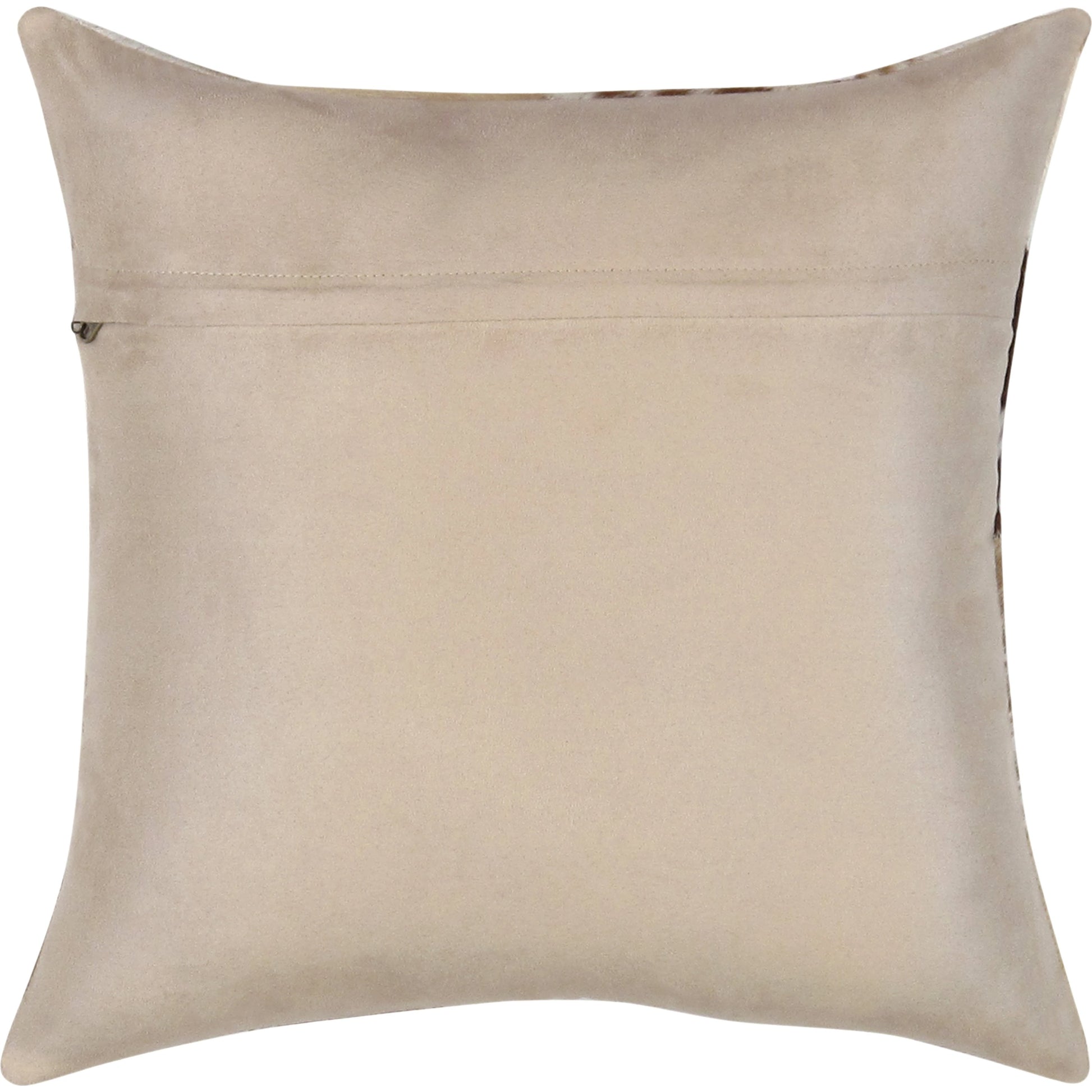 Safari Cowhide Throw Pillow by Pasargad Home in l. brown. Made from cowhide in a modern style.