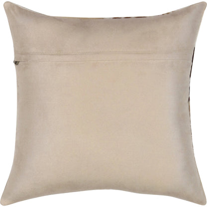 Safari Cowhide Throw Pillow by Pasargad Home in l. brown. Made from cowhide in a modern style.
