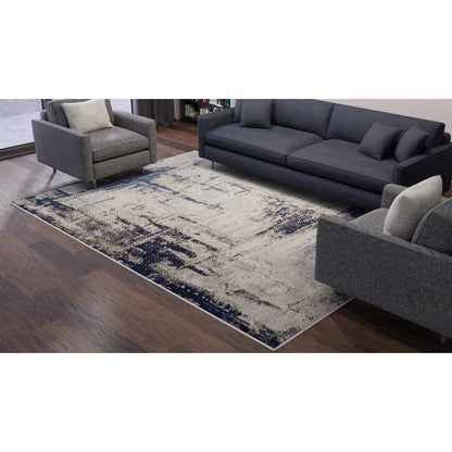 Mandana CME39LZF Rug by Feizy in ivory, blue. Made from polyester, polypropylene in a unique style.