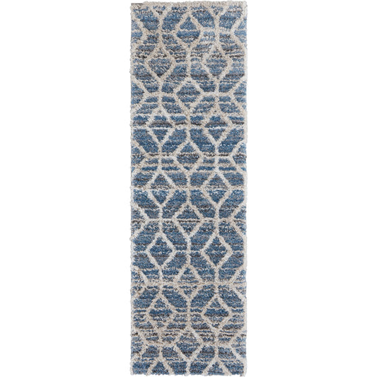 Mynka Transitional Diamond Rug - 39ICF by Feizy. Made from polyester in a unique style.