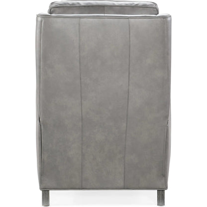 Christopher Recliner by Bradington-Young by Hooker Furniture in stone. Made from leather in a unique style.