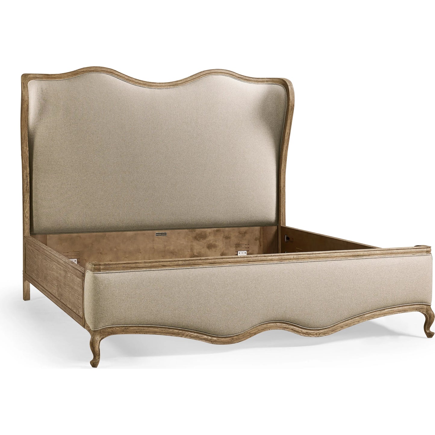 002 SI-2334495 | Additional Silo | Echo Canyon Upholstered Bed by Jonathan Charles in faded oak. Made from oak, fabric in a unique style.