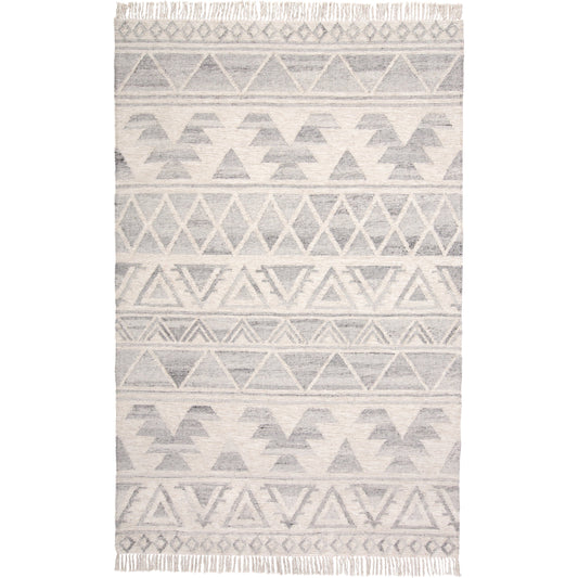 Savona Transitional Southwestern Rug - 0794F by Feizy in ivory, gray, blue. Made from wool, cotton in a unique style.