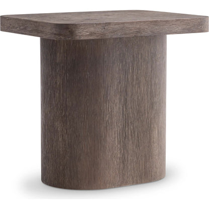 Dama Side Table by Bernhardt in brun. Made from wood in a transitional style.