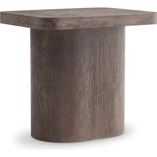 Dama Side Table by Bernhardt in brun. Made from wood in a transitional style.