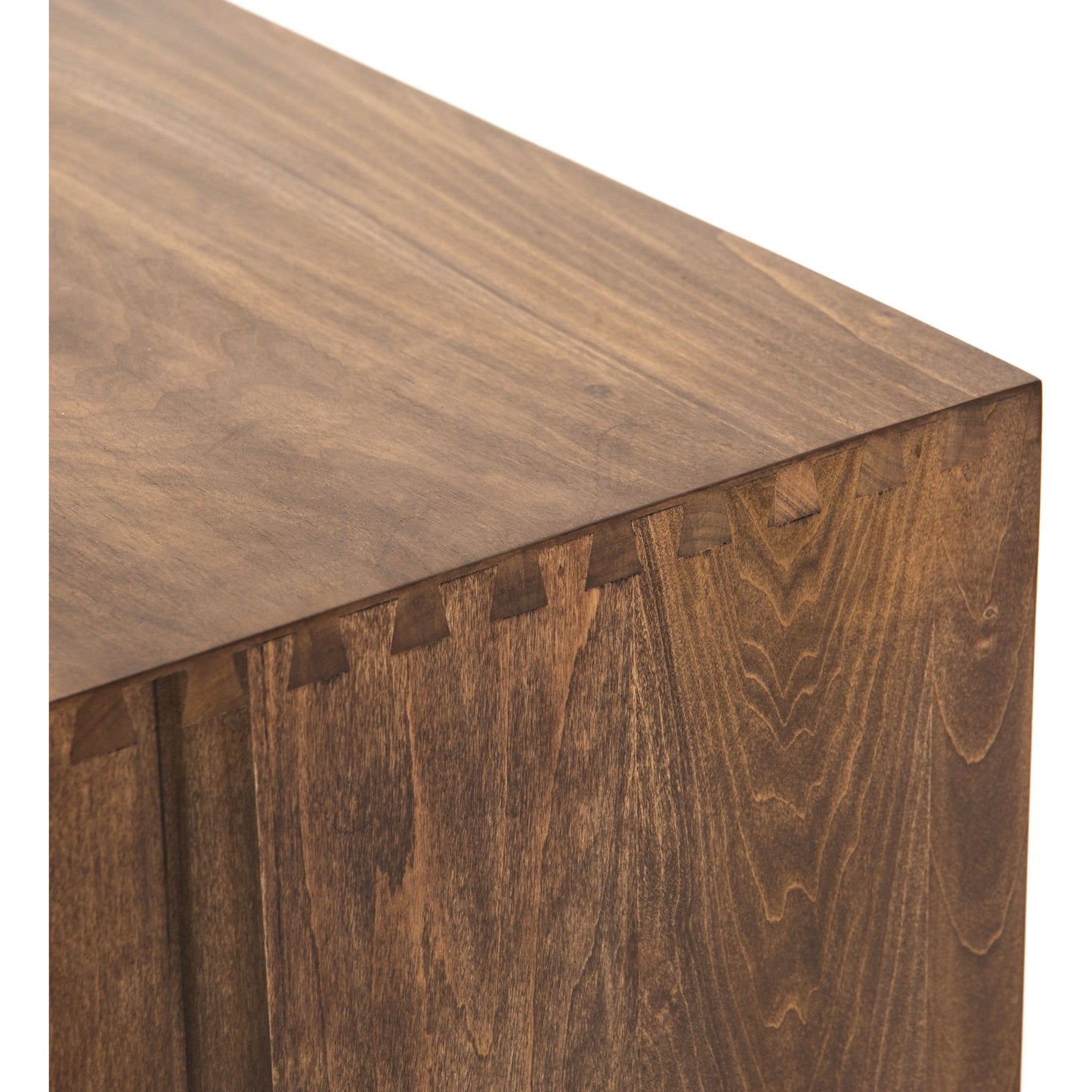 016 SR-369269 | Additional Silo | Trey Media Console by Four Hands. Made from solid poplar, top grain leather, iron in a modern style.