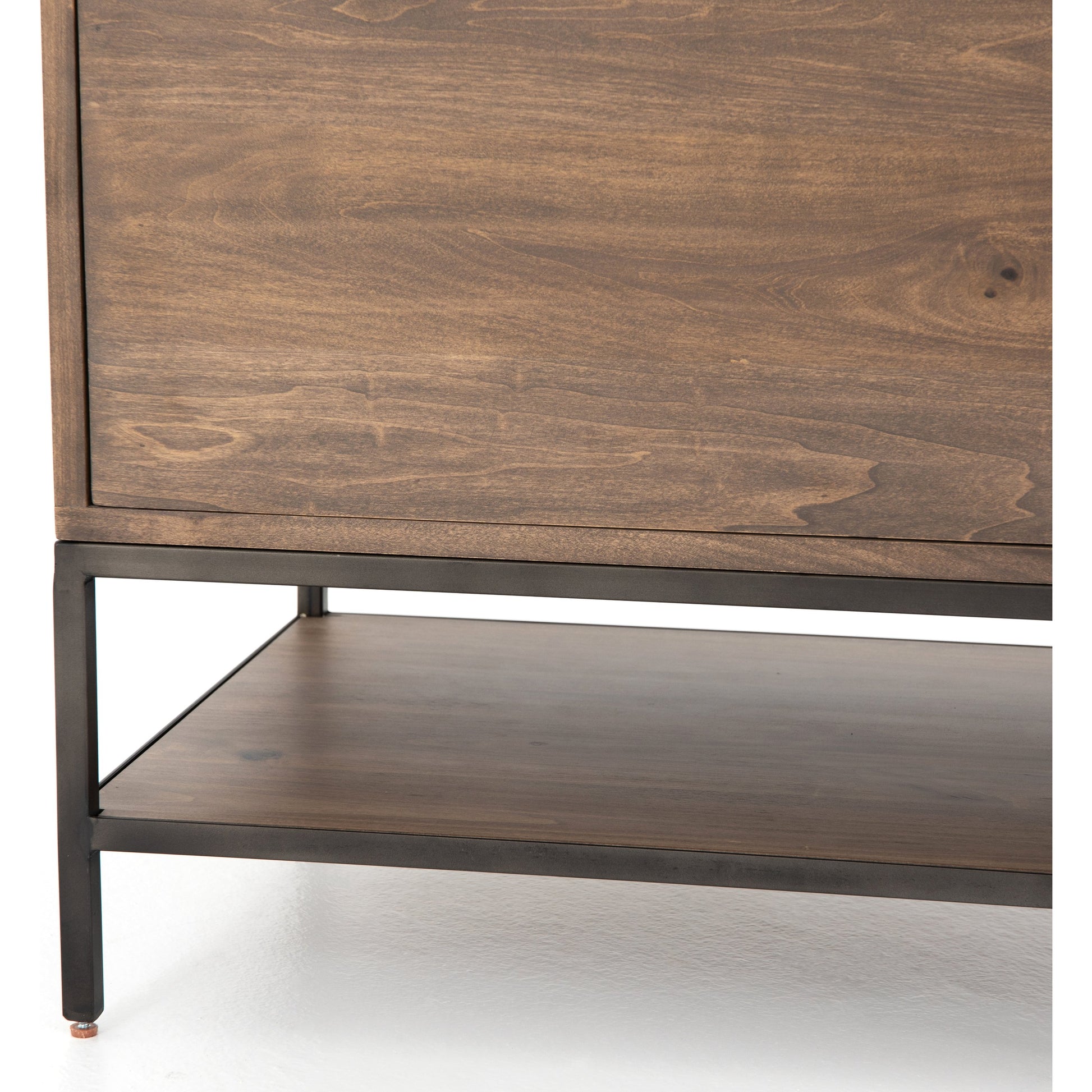 Trey Modular Filing Cabinet by Four Hands. Made from solid poplar, top grain leather, iron in a modern style.