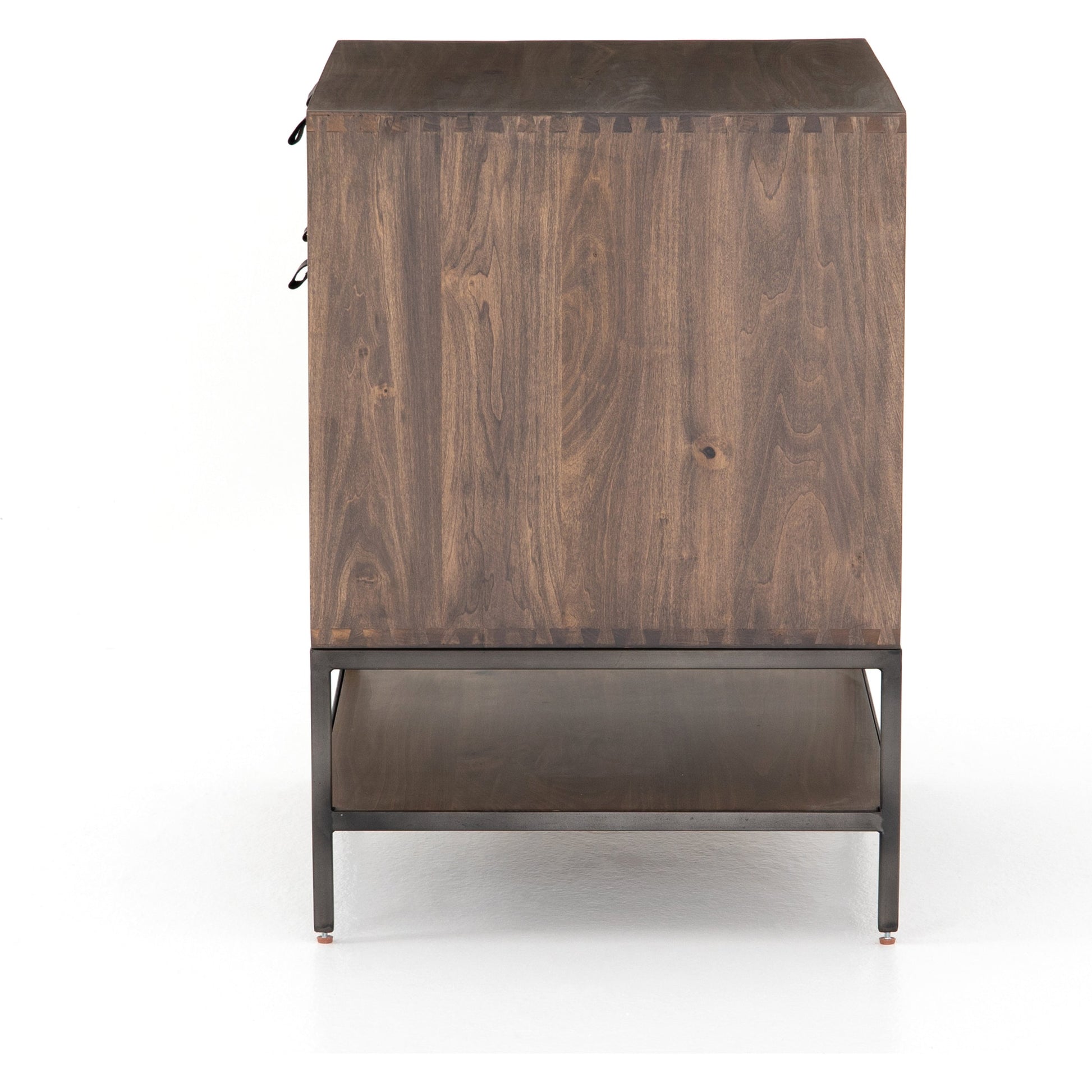 Trey Modular Filing Cabinet by Four Hands. Made from solid poplar, top grain leather, iron in a modern style.