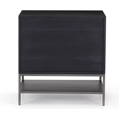 Trey Modular Filing Cabinet by Four Hands. Made from solid poplar, top grain leather, iron in a modern style.