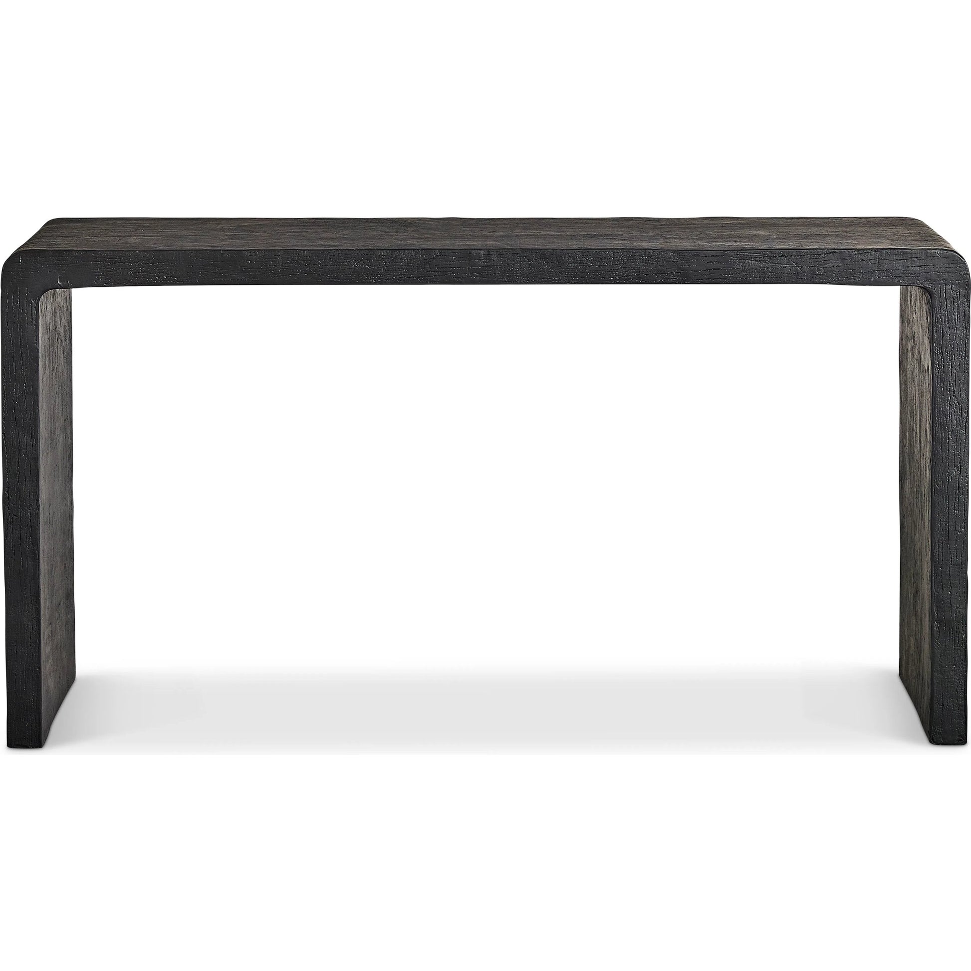 Shephard Console Table by Bernhardt in black. Made from resin in a unique style.
