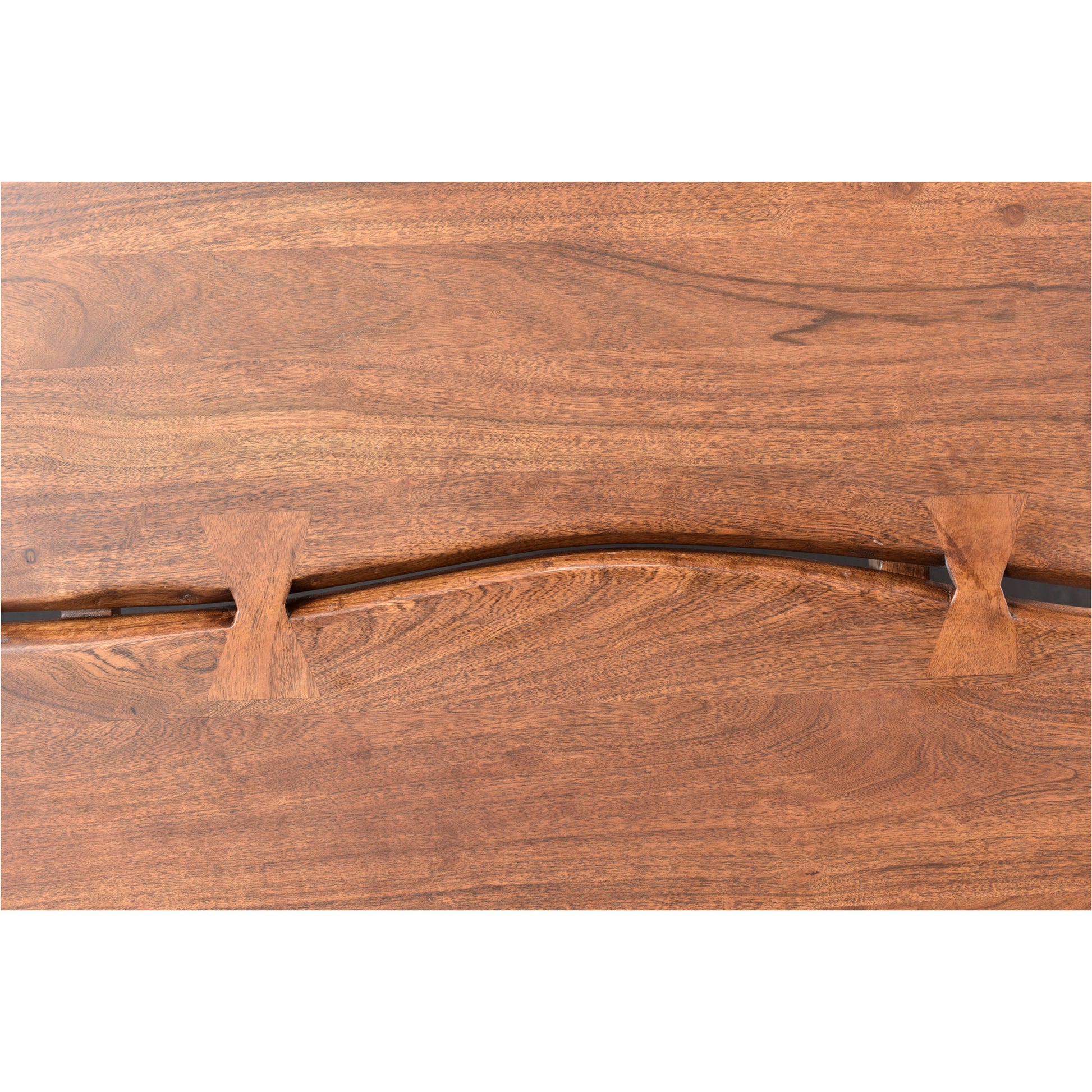 Madagascar Platform Bed by Moe's Home Collection. Made from solid acacia, steel legs, wood slats in a modern style.