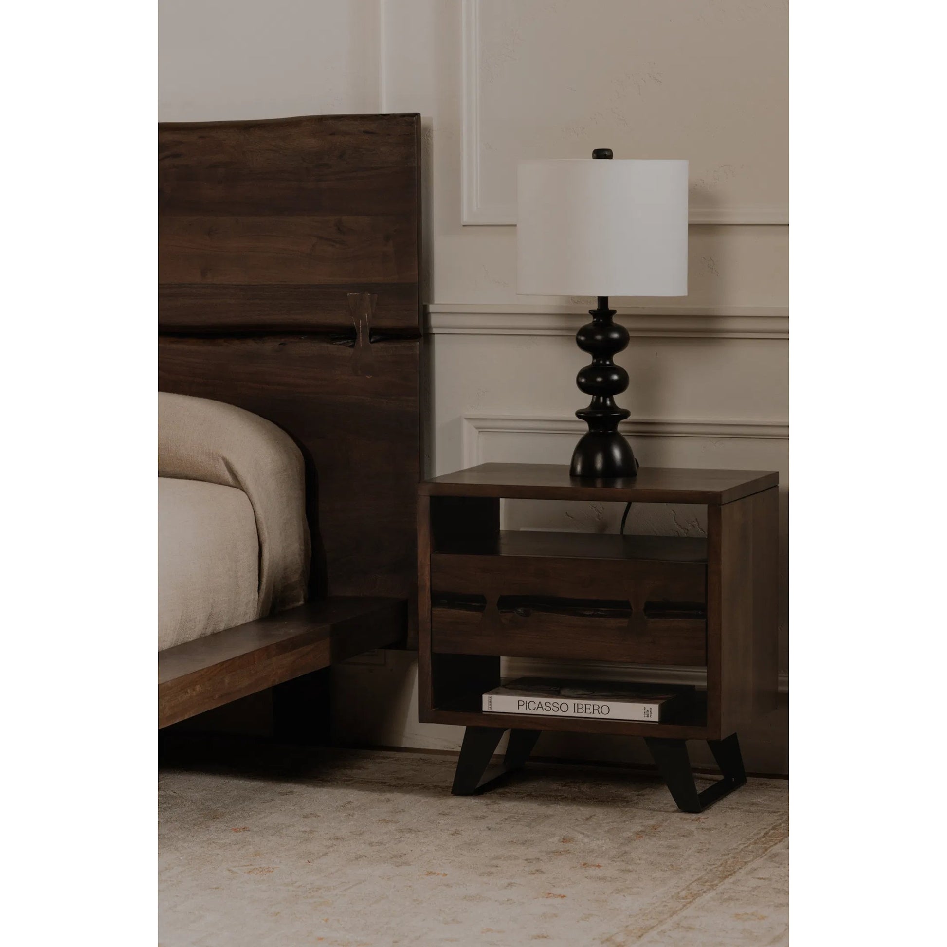 Madagascar 1 Drawer Nightstand by Moe's Home Collection. Made from unique in a modern style.