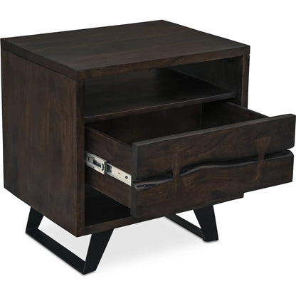 Madagascar 1 Drawer Nightstand by Moe's Home Collection. Made from unique in a modern style.
