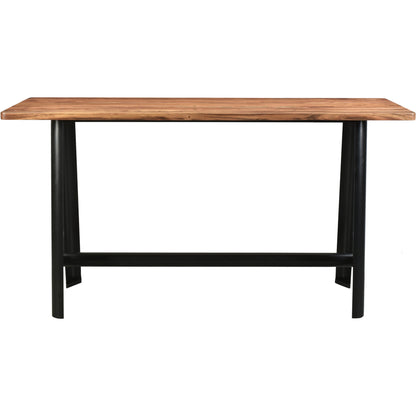 Craftsman Bar Table by Moe's Home Collection in natural. Made from solid acacia, steel base in a modern style.