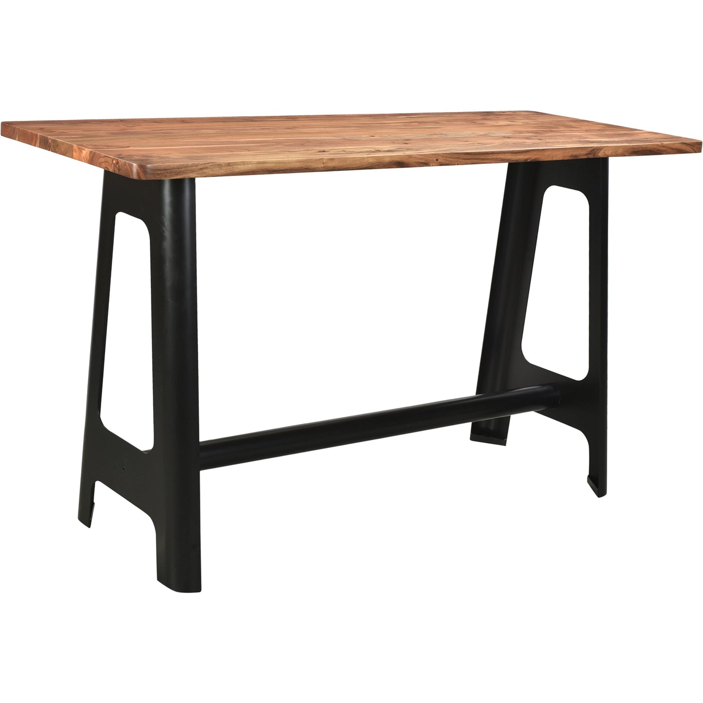 001 SI-2121898 | Primary Silo | Craftsman Bar Table by Moe's Home Collection in natural. Made from solid acacia, steel base in a modern style.