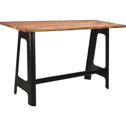 Craftsman Bar Table by Moe's Home Collection in natural. Made from solid acacia, steel base in a modern style.