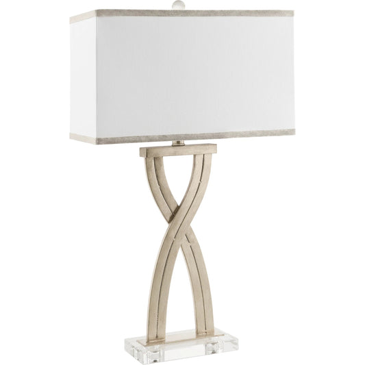 Uhabis Accent Table Lamp 625312 by Surya. Made from iron, crystal, linen, polyester in a unique style.