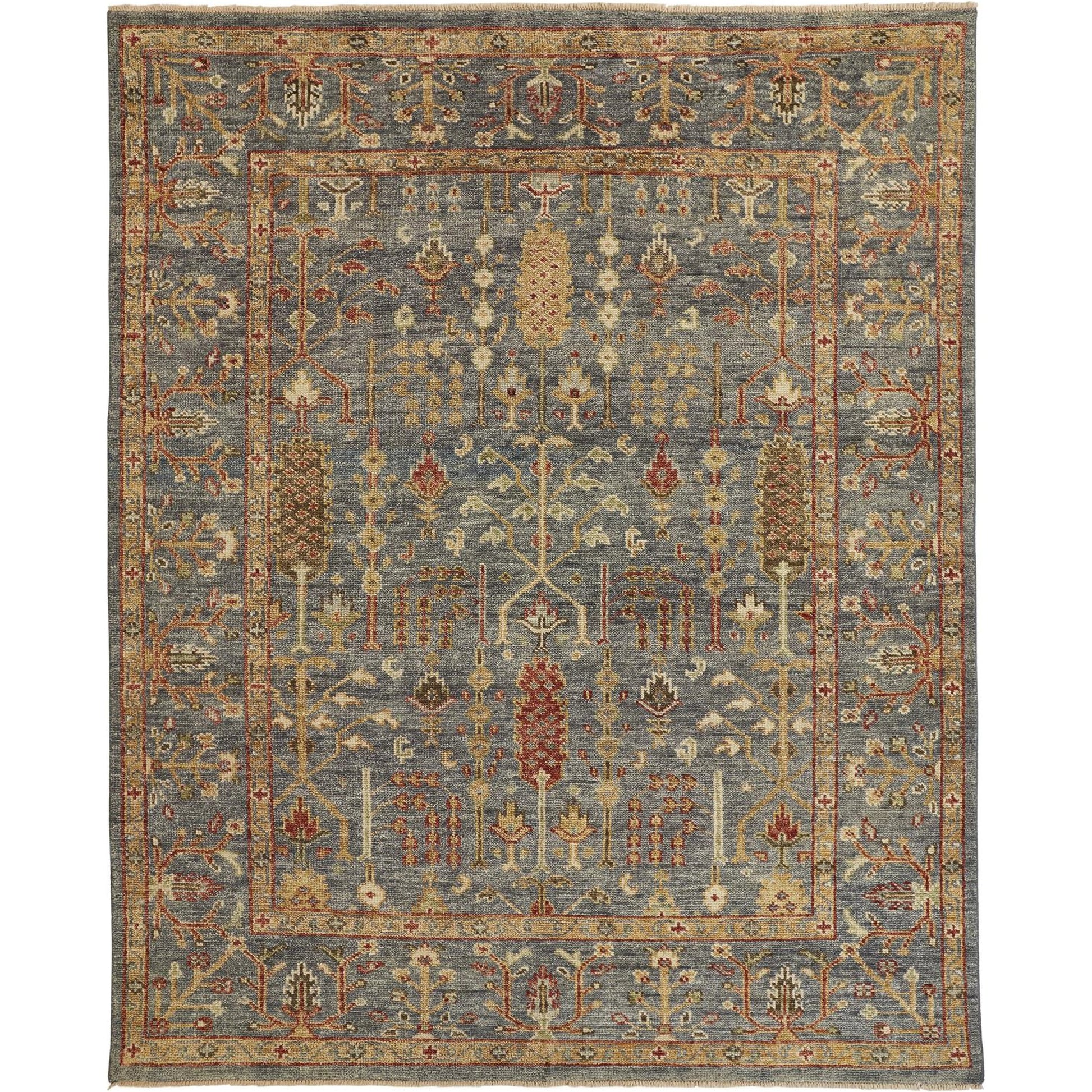 Carrington Traditional Oriental Rug - 6499F by Feizy in blue, red, gold. Made from wool in a unique style.