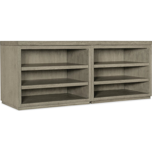 Linville Falls Credenza with 2 Opens by Hooker Furniture in mink. Made from oak veneers in a modern style.
