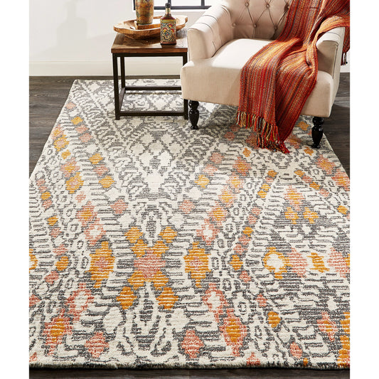Arazad Rug - 8479F by Feizy in black, ivory. Made from wool, nylon in a unique style.