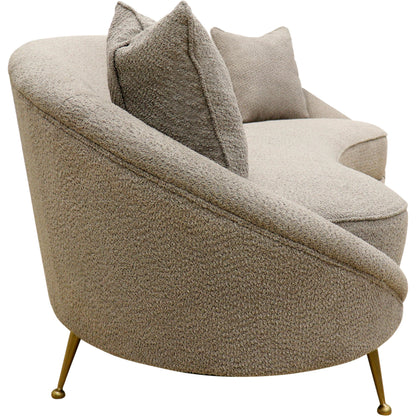 Luna Sofa by Pasargad Home. Made from polyester fabric in a modern style.