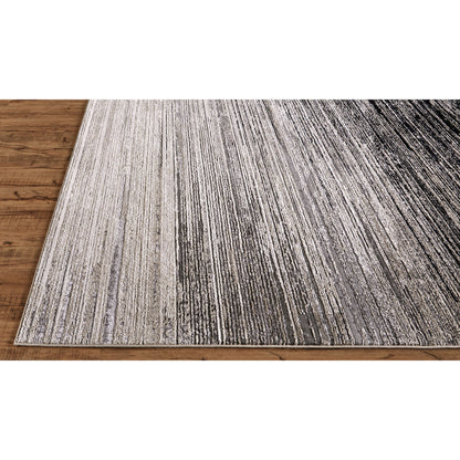Micah Rug - 3337F by Feizy in black, gray. Made from polyester, polypropylene in a unique style.