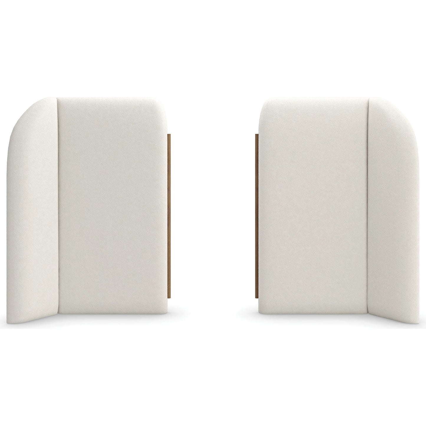 003 SI-2193883 | Additional Silo | Malta Upholstered Bed Panels by Caracole in toasted pecan. Made from asian hardwood in a modern style.