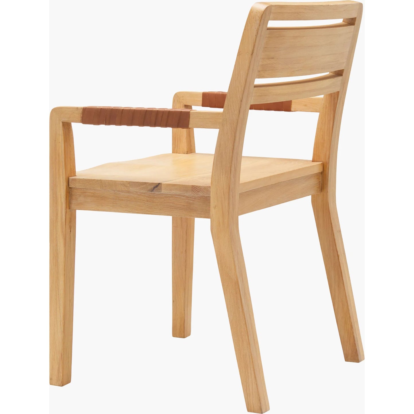 003 SI-2133404 | Additional Silo | Uintah Dining Chair by Surya in tan, brown and polished. Made from top: oak, base: leather in a modern style.