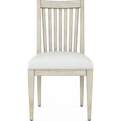 Cotiere Upholstered Side Chair (Set of 2) by A.R.T. Furniture in beige and linen. Made from parawood solids, foam, fabric in a modern style.