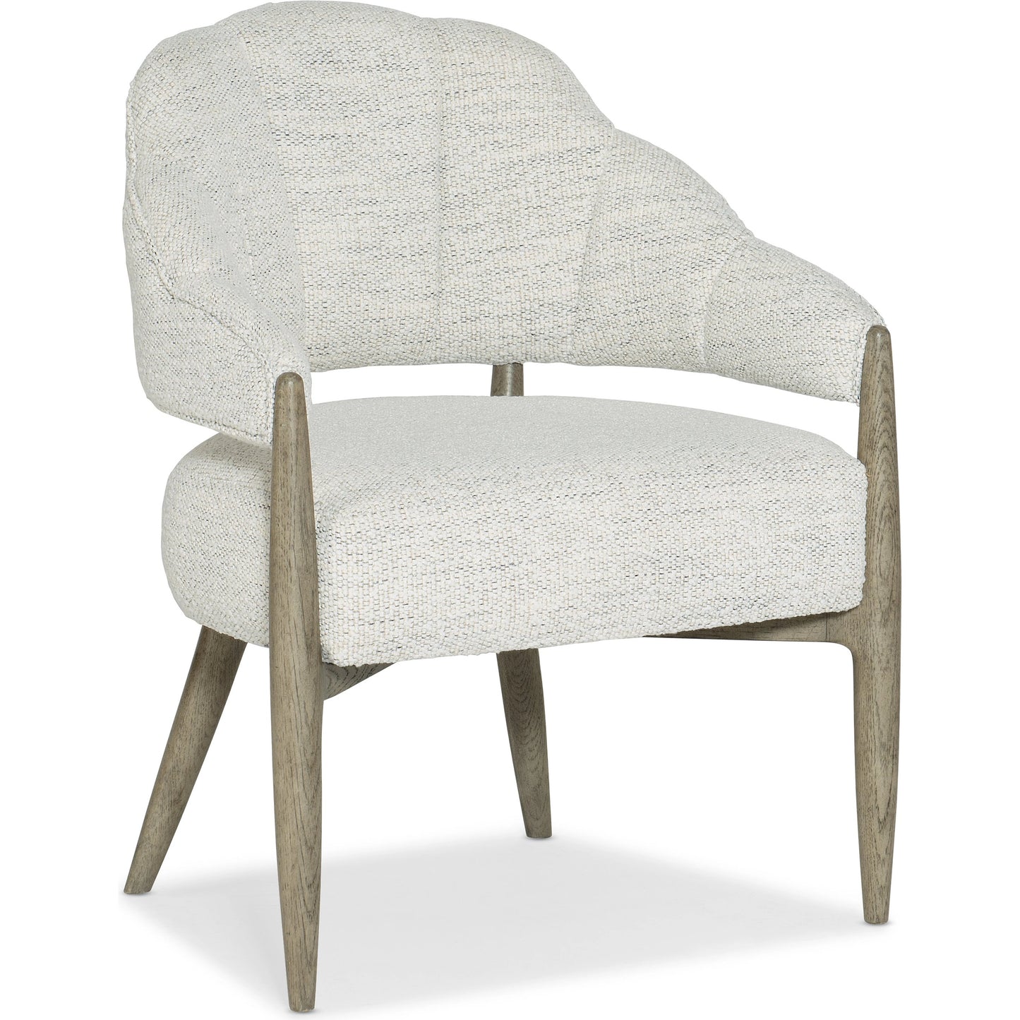 001 SI-1959608 | Primary Silo | Linville Falls Bynum Bluff Accent Chair by Hooker Furniture in neutral merino cotton and mink. Made from veneers, fabric in a modern style.