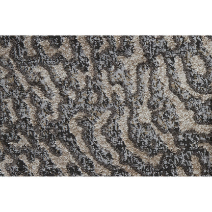 Vancouver Transitional Rug - 39FJF by Feizy in gray, taupe, ivory. Made from 74% polypropylene frieze, 26% high bulk polyester in a unique style.