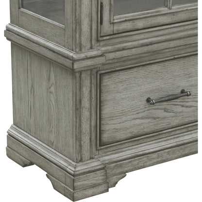 Madison Ridge China by Pulaski Furniture in bluff grey. Made from asian hardwood, oak veneers in a traditional style.