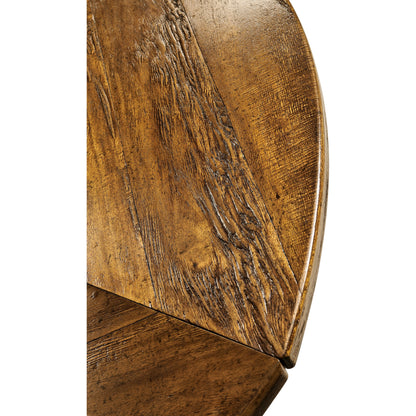 Casual Accents Country Walnut Round Extendable Dining Table 59" by Jonathan Charles in brown and country farmhouse walnut. Made from acacia in a traditional style.