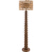Ukwi Accent Floor Lamp with Seagrass Shade by Surya. Made from resin, seagrass, iron in a rustic style.
