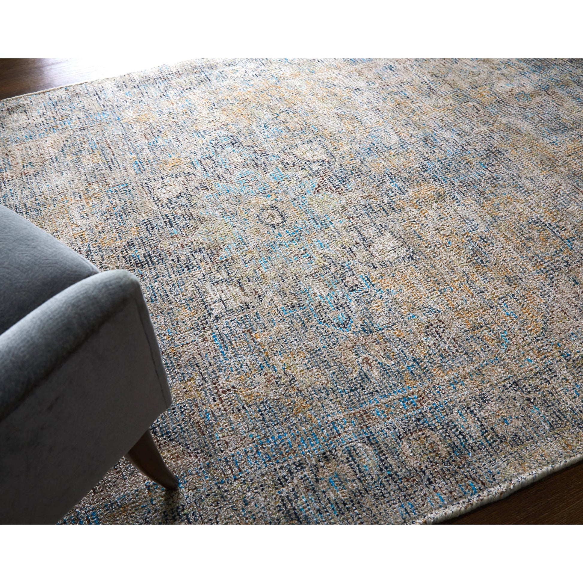 Caldwell Transitional Rug - 8802F by Feizy in blue, gray, tan. Made from wool, viscose in a unique style.
