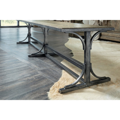 La Grange Von Rosenberg Bed Bench by Hooker Furniture in wash off oak. Made from oak veneers, metal in a traditional style.