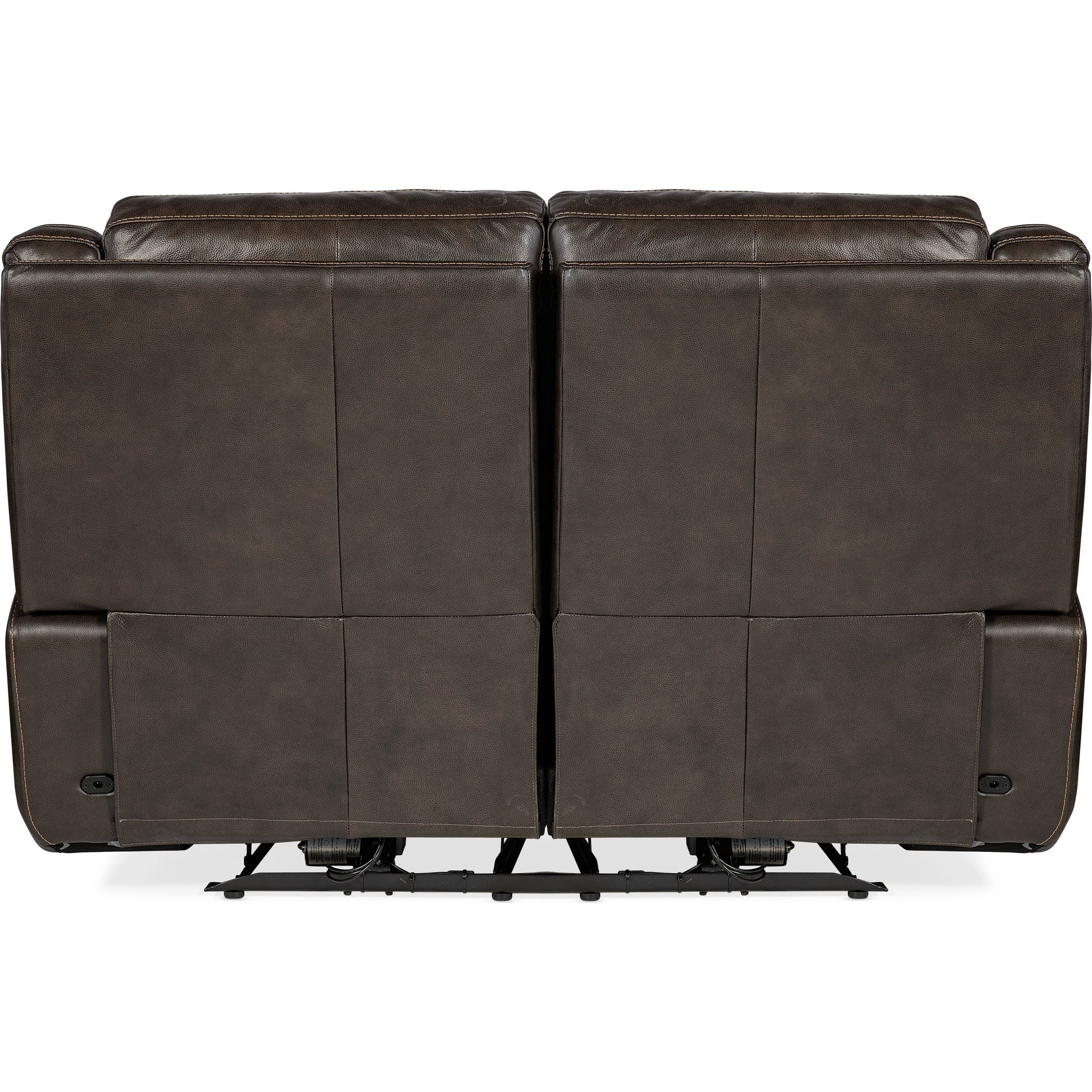 Montel Lay Flat Power Loveseat by Hooker Furniture in cosmos cobalt. Made from leather in a traditional style.